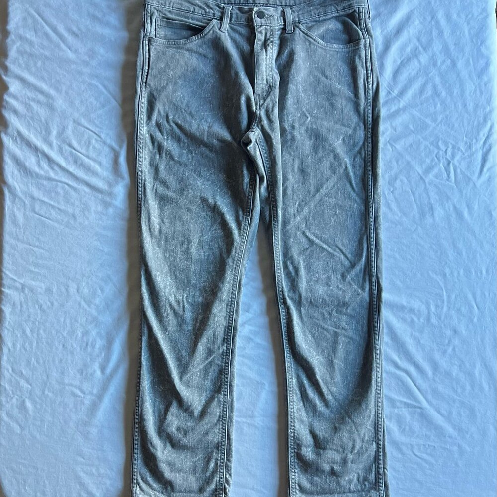 Levi's 541 Athletic Fit Gray Snow Wash Acid Wash Jeans - Men's 34W x 32L